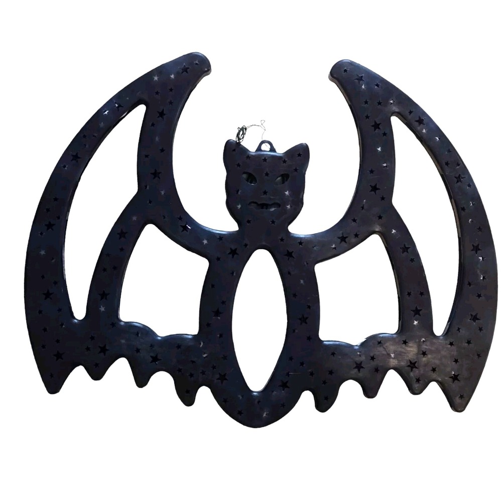 Halloween Bat Light Up Window Wall Decor Plug In 14" Spooky Gothic Decoration